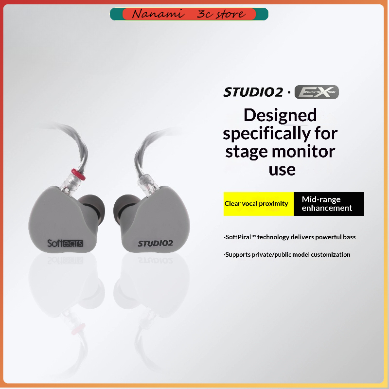 In Ear Monitors For Singers - Softears Studio2 HiFi Wired Headphones for