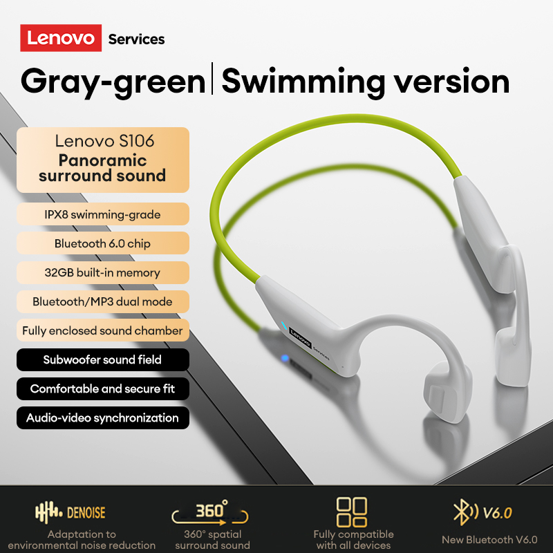 Choice Lenovo S106 Bone Conduc - Bone Conduction Running Headphones 评论和价格