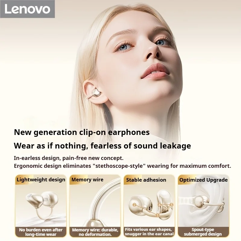 Original Lenovo XA390 True Wir - Open Ear Air Conduction Headphones 评论和价格