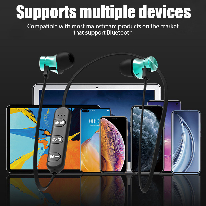 New Bluetooth 4.2 Wireless Spo - Magnetic Neckband Sports Earphones 评论和价格