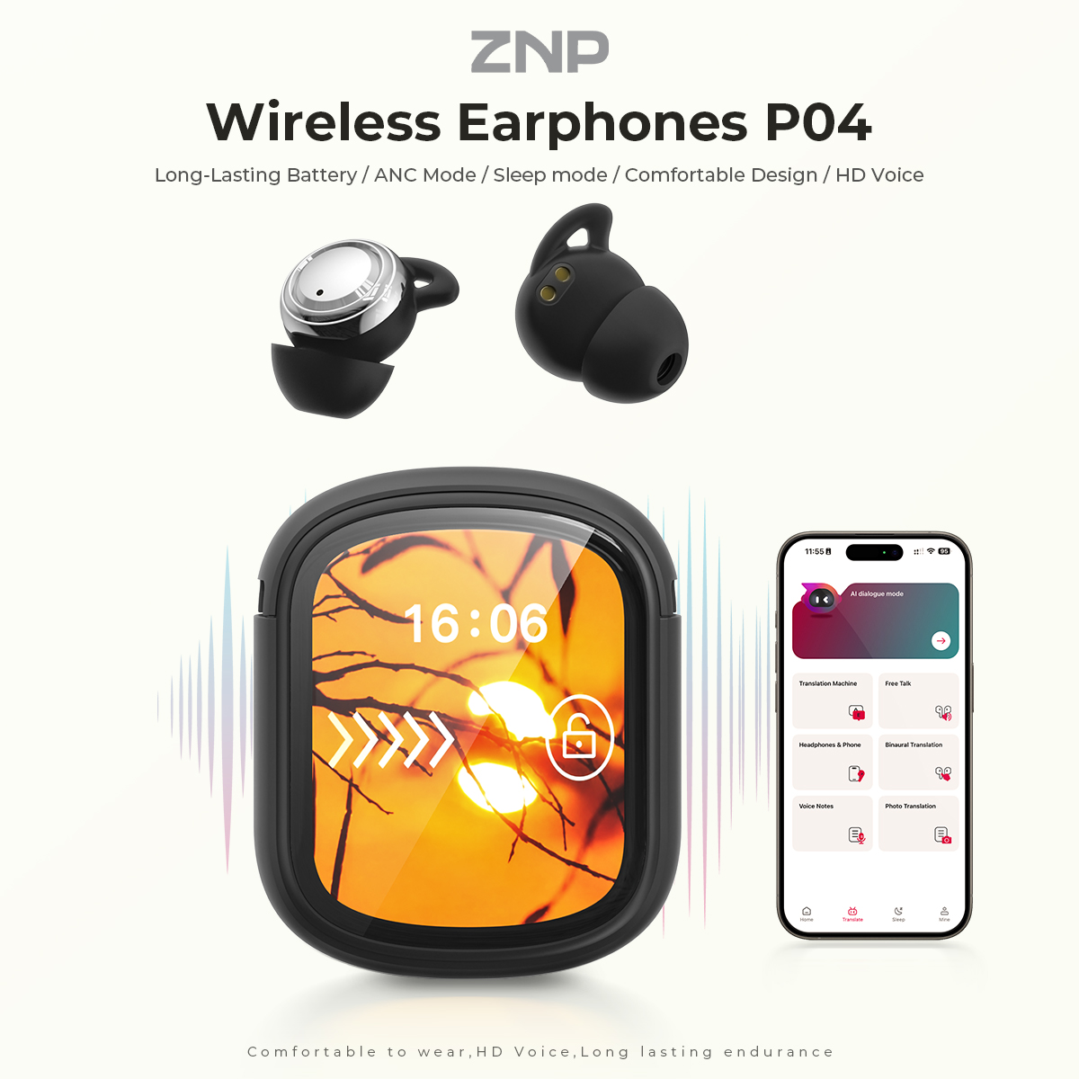 ZNP P04 Sleeping Aid Earbuds A - Sleep Mask Headphones Bluetooth 评论和价格
