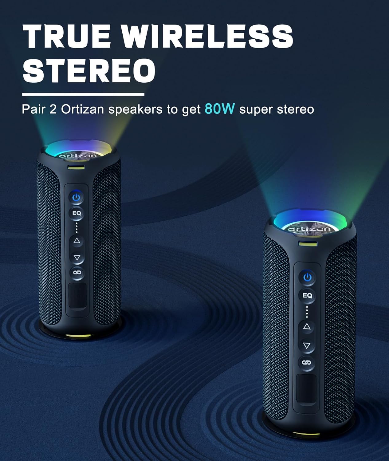 Ortizan Bluetooth Speakers 40W - Portable Bluetooth Speaker Waterproof Ipx7 评论和价格