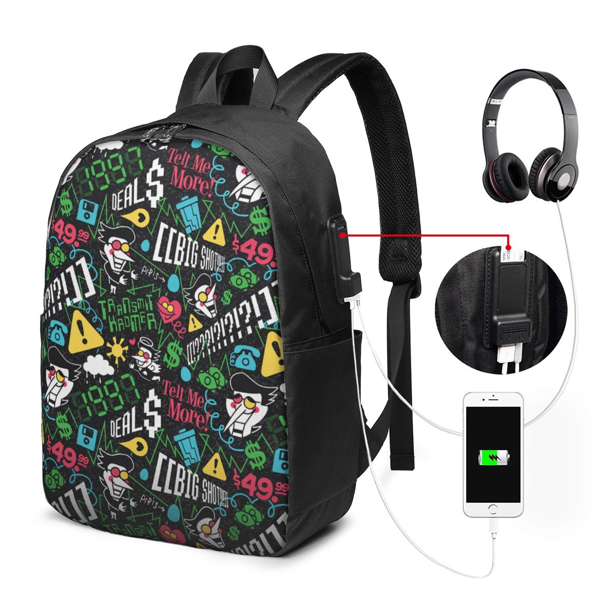 Deltarune SPAMTON G Backpack T - Laptops 评论和价格