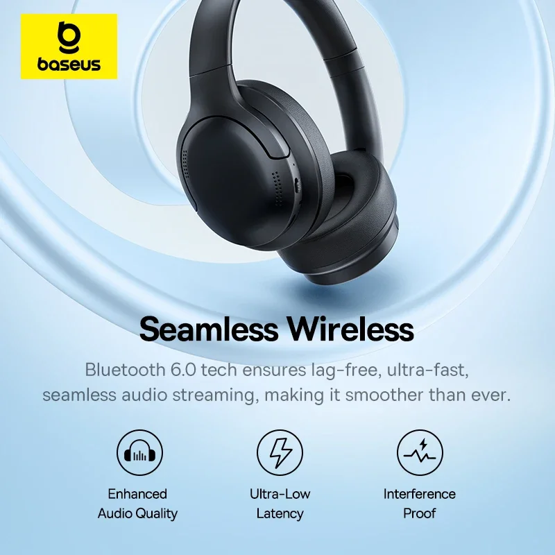 Baseus BH1 Lite Wireless Headp - Anc Wireless Over Ear Headphones 评论和价格