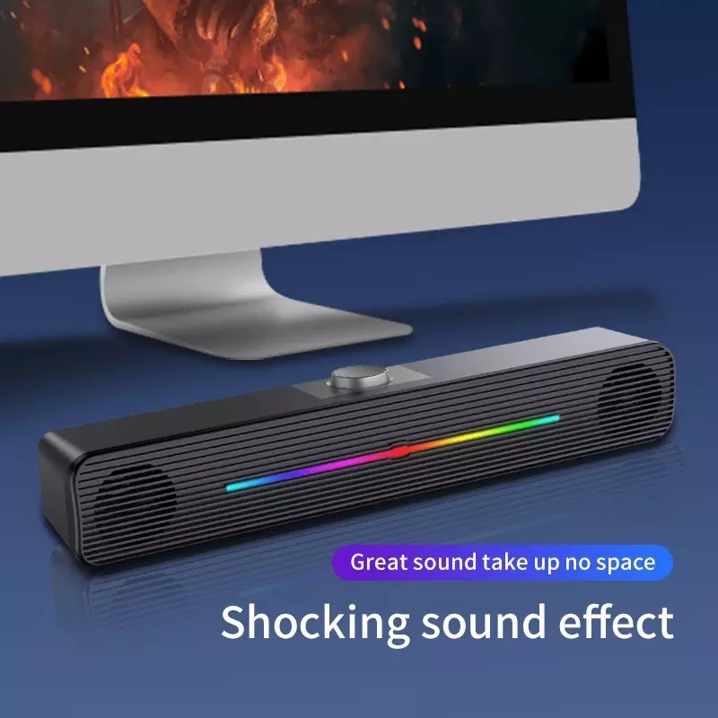 E-1407 Wholesale RGB Lights Wi - Rgb Computer Soundbar For Pc 评论和价格