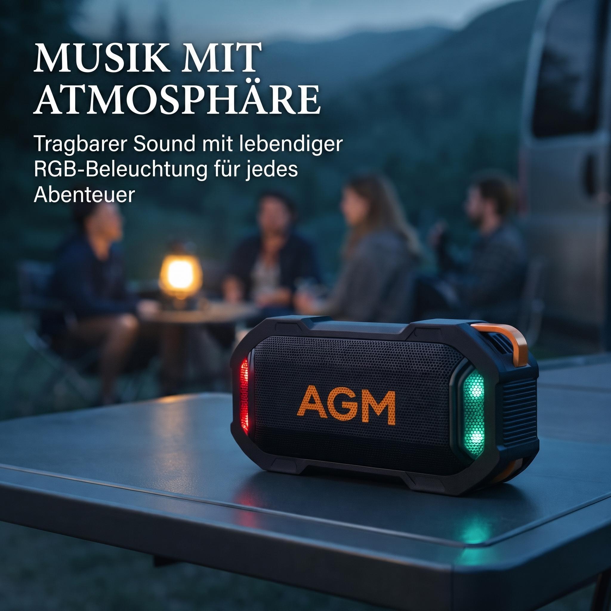 AGM MAG ROCK Outdoor Wireless  - Portable Bluetooth Speaker Waterproof Ipx7 评论和价格