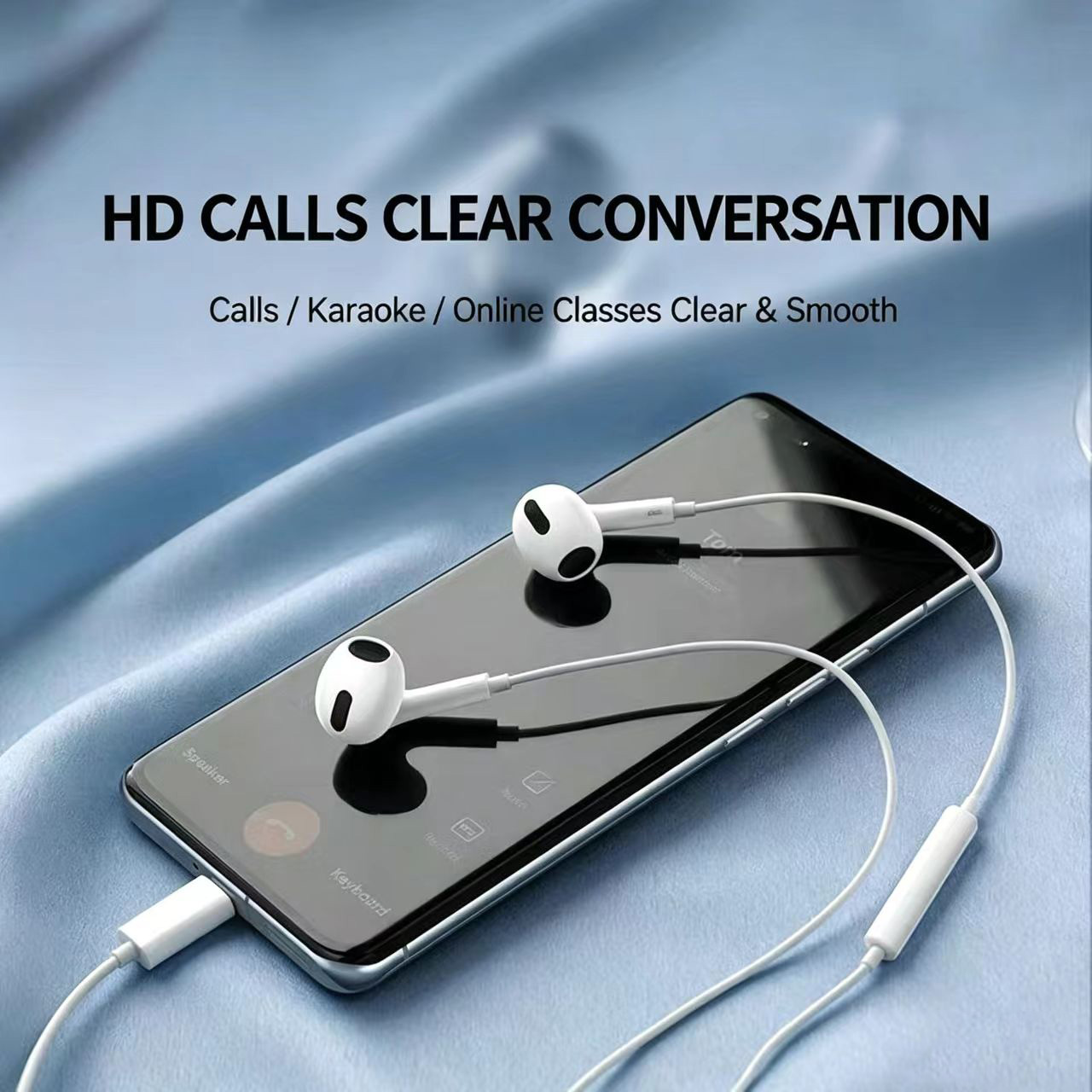 Wired Half‑In‑Ear Headphone Ty - Type C Wired Earphones With Mic 评论和价格