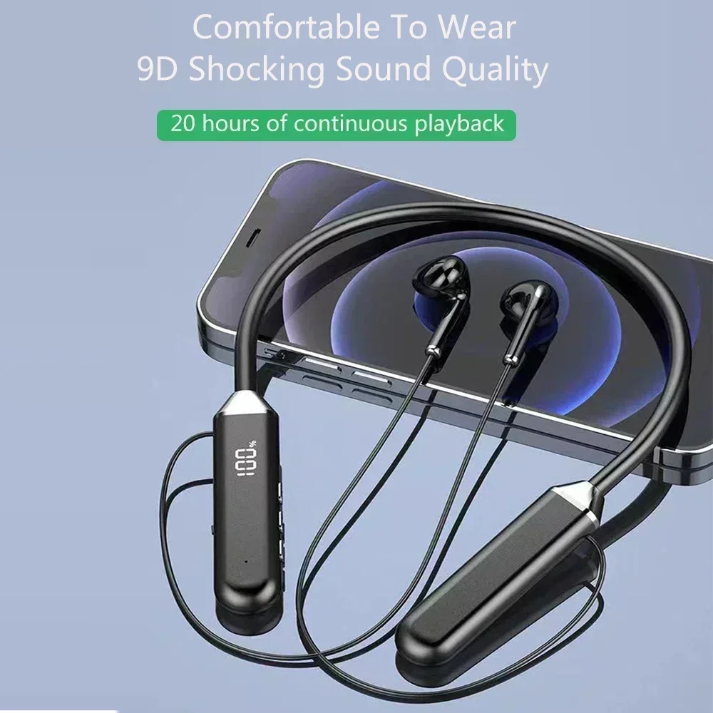 TWS Magnetic Wireless Headphon - Magnetic Neckband Sports Earphones 评论和价格