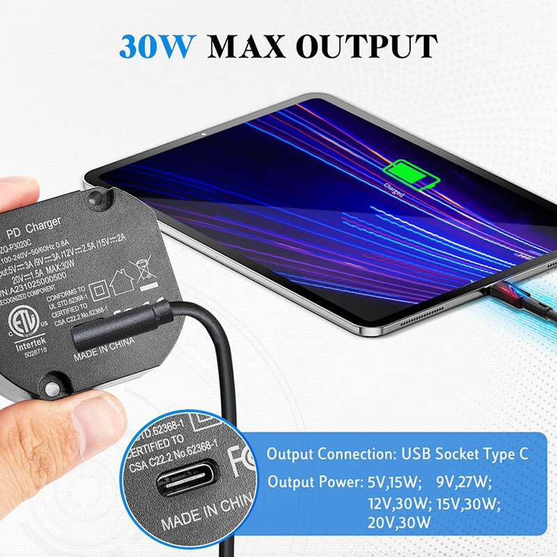 AC to USB C Adapter Flush Wall - Tablets 评论和价格