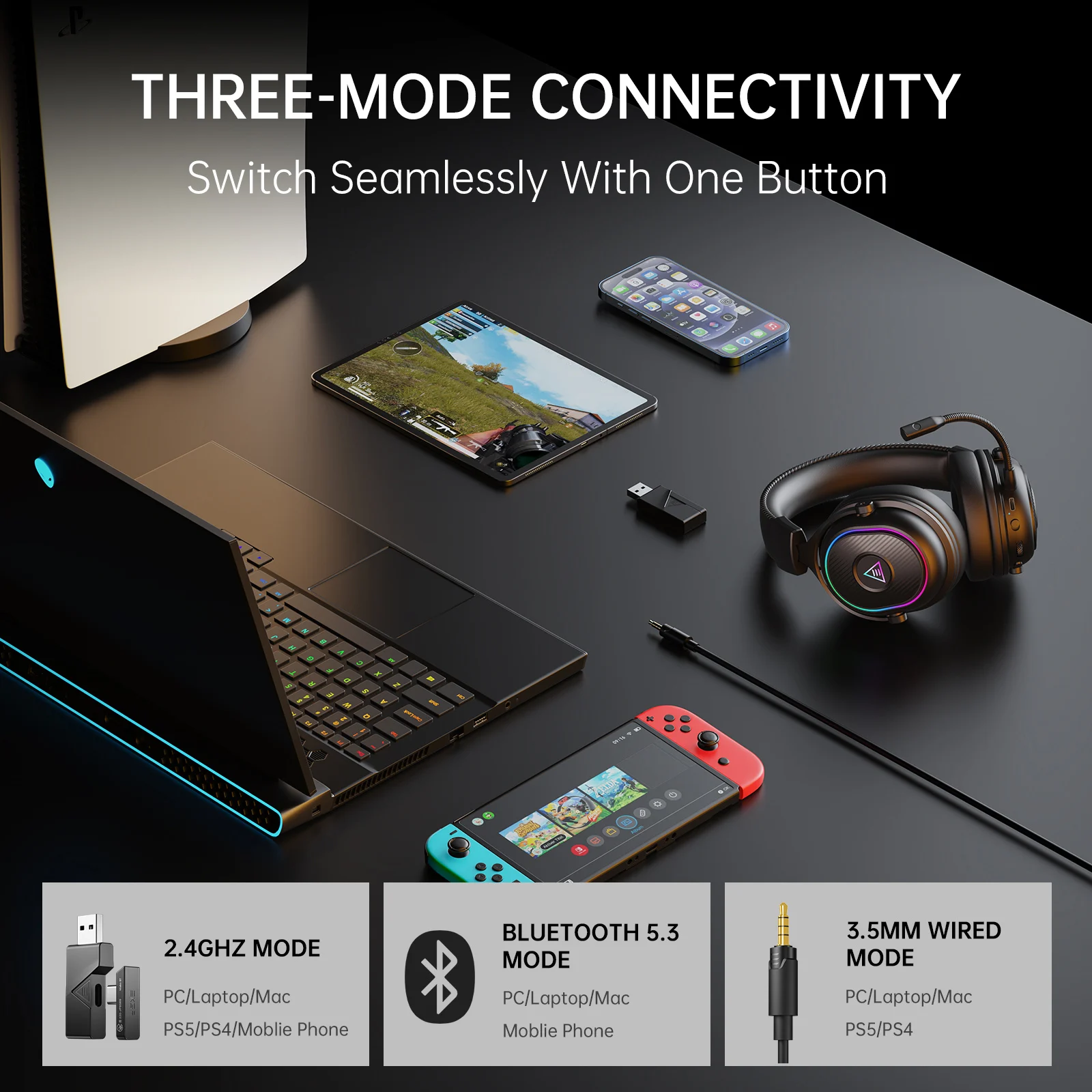 Oneodio EKSA MaKo BT Bluetooth - Anc Wireless Over Ear Headphones 评论和价格