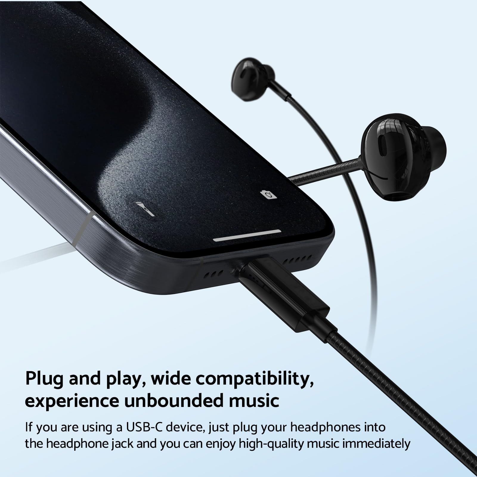 Type C 3.5mm HIFI Stereo Wired - Type C Wired Earphones With Mic 评论和价格
