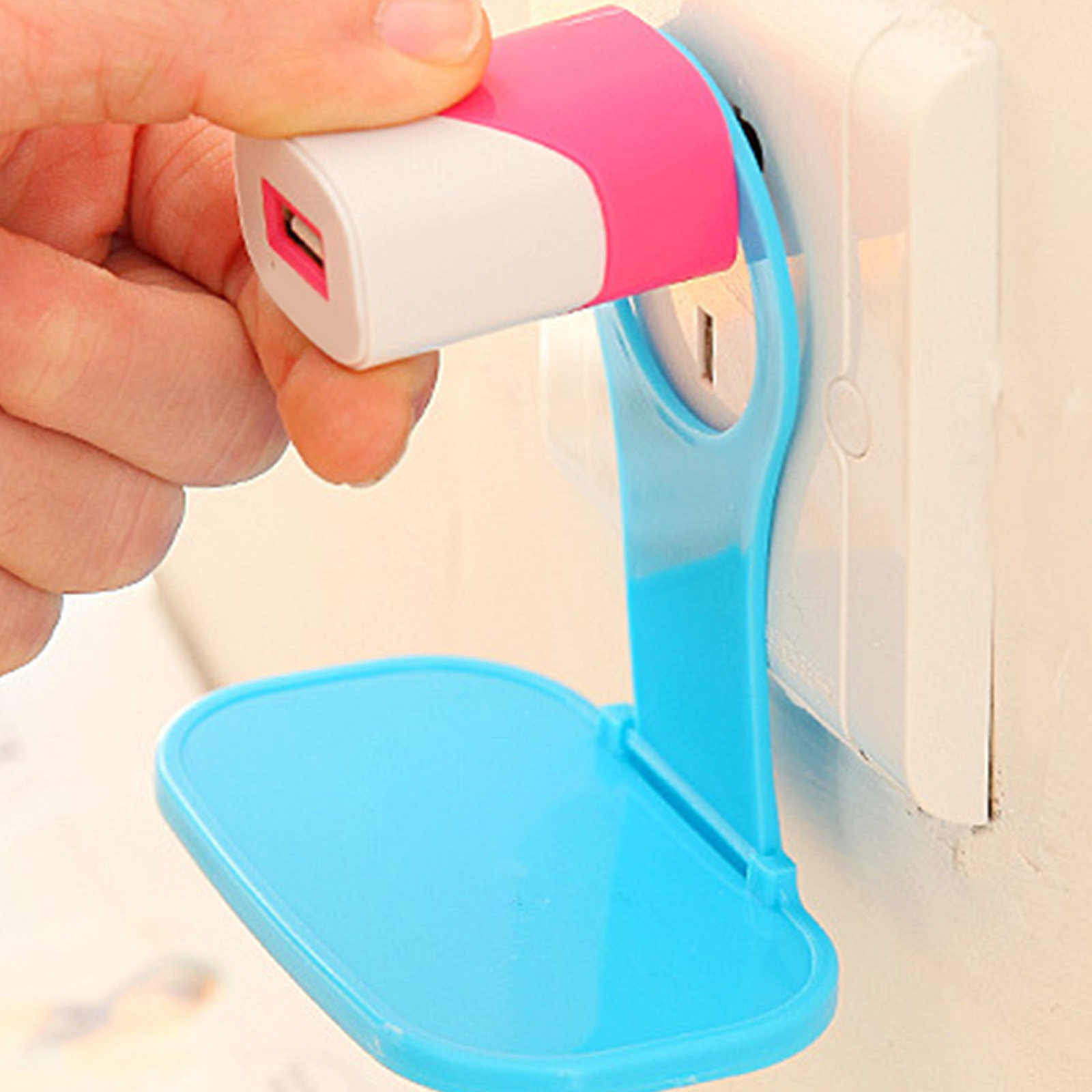 8Pcs Folding Wall Phone Hook L - Tablets 评论和价格