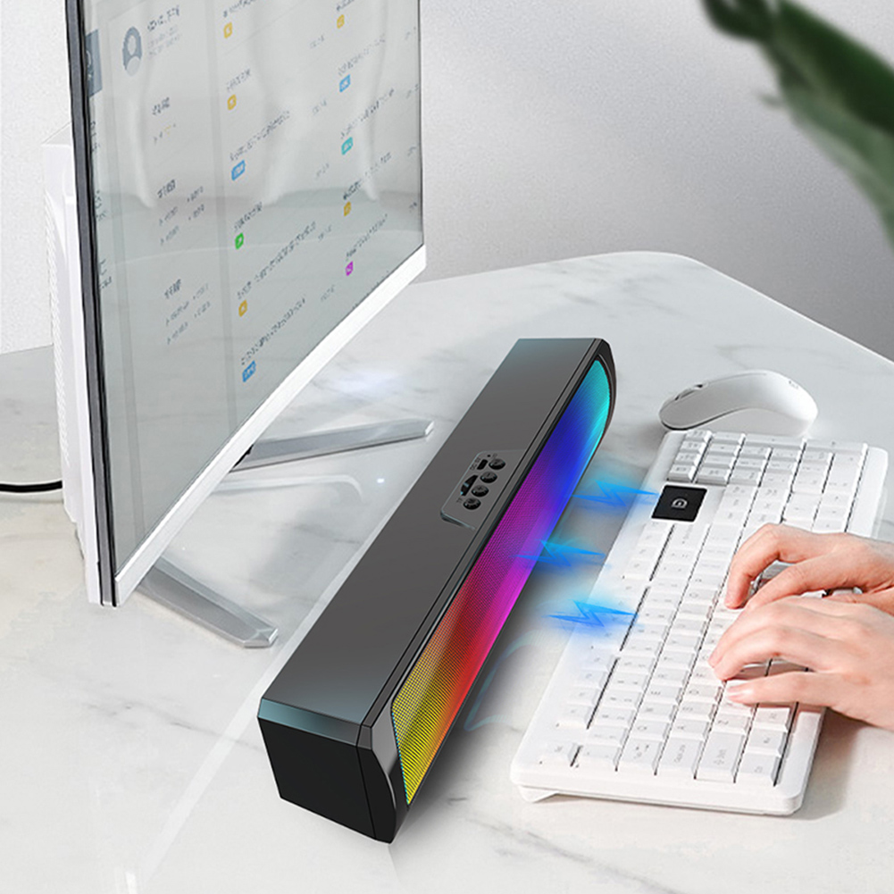 Portable Computer Sound Bar Sp - Rgb Computer Soundbar For Pc 评论和价格