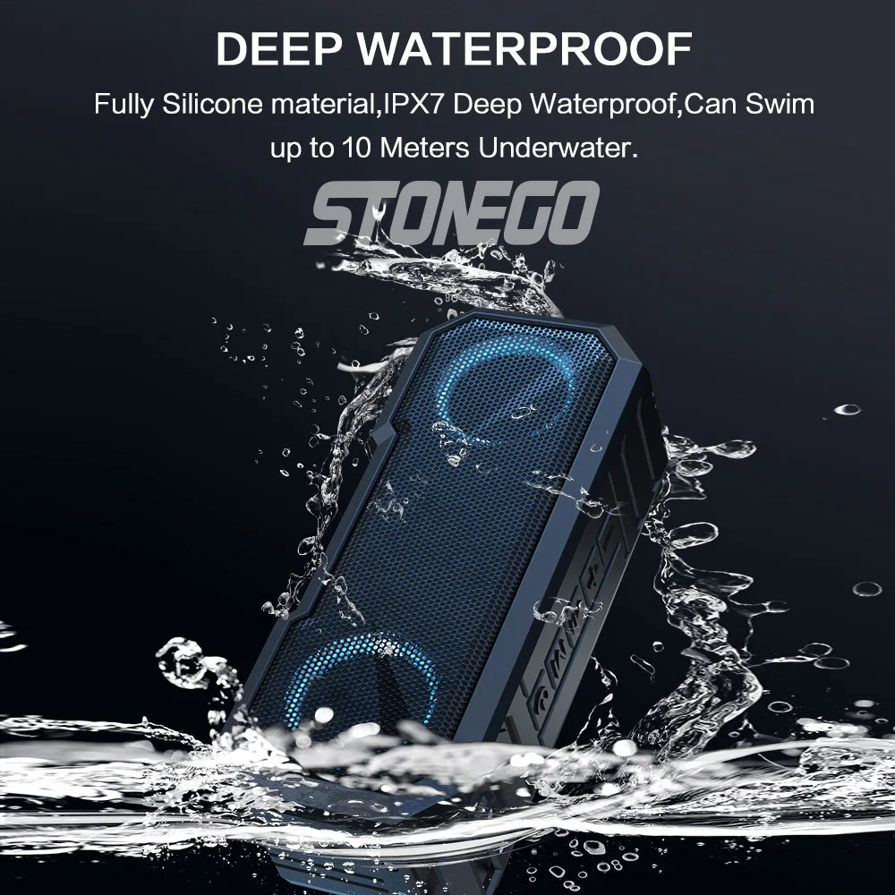 Portable Bluetooth Speaker Wir - Portable Bluetooth Speaker Waterproof Ipx7 评论和价格