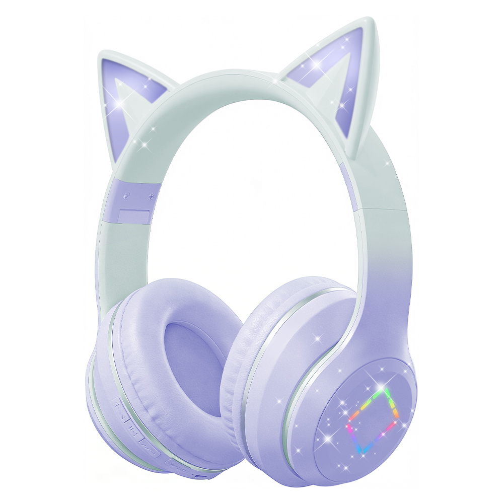 Lovely Kawaii Cat Ear Wireless - Cat Ear Bluetooth Headset Led 评论和价格