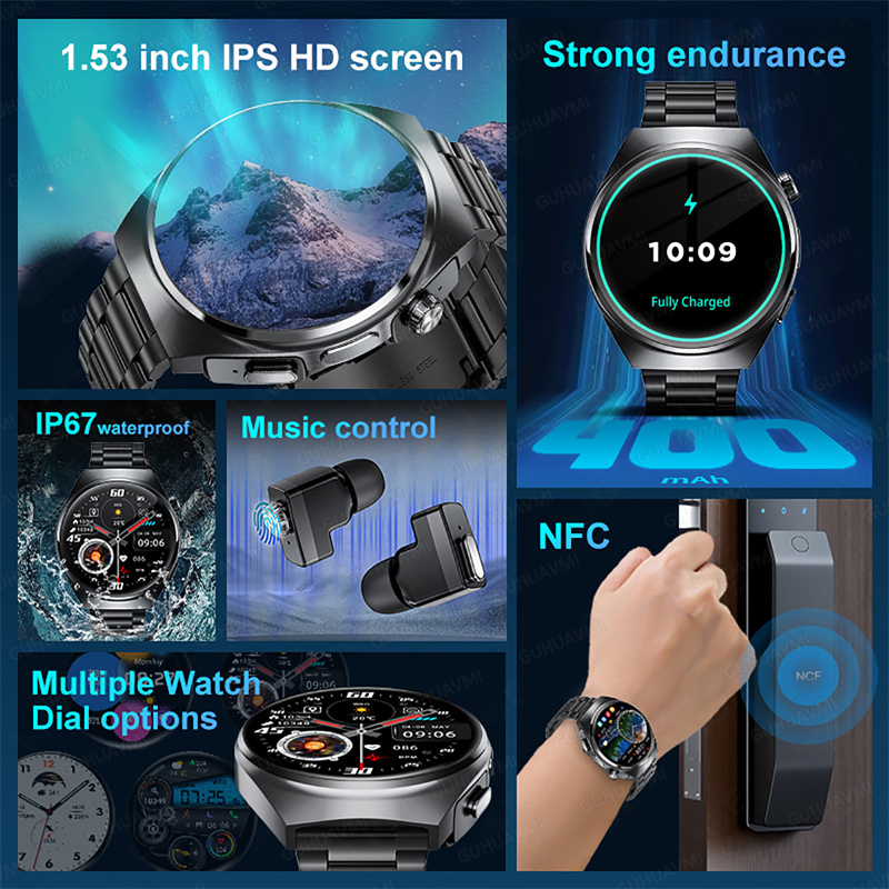 For Man Women New 2 in 1 Smart - Tws Earbuds Bluetooth 5.3 评论和价格