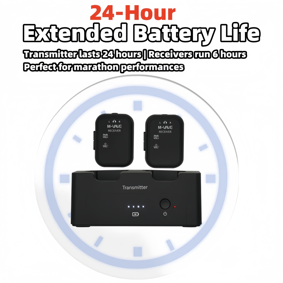M-VAVE WP-12 Wireless In-Ear M - In Ear Monitors For Singers 评论和价格
