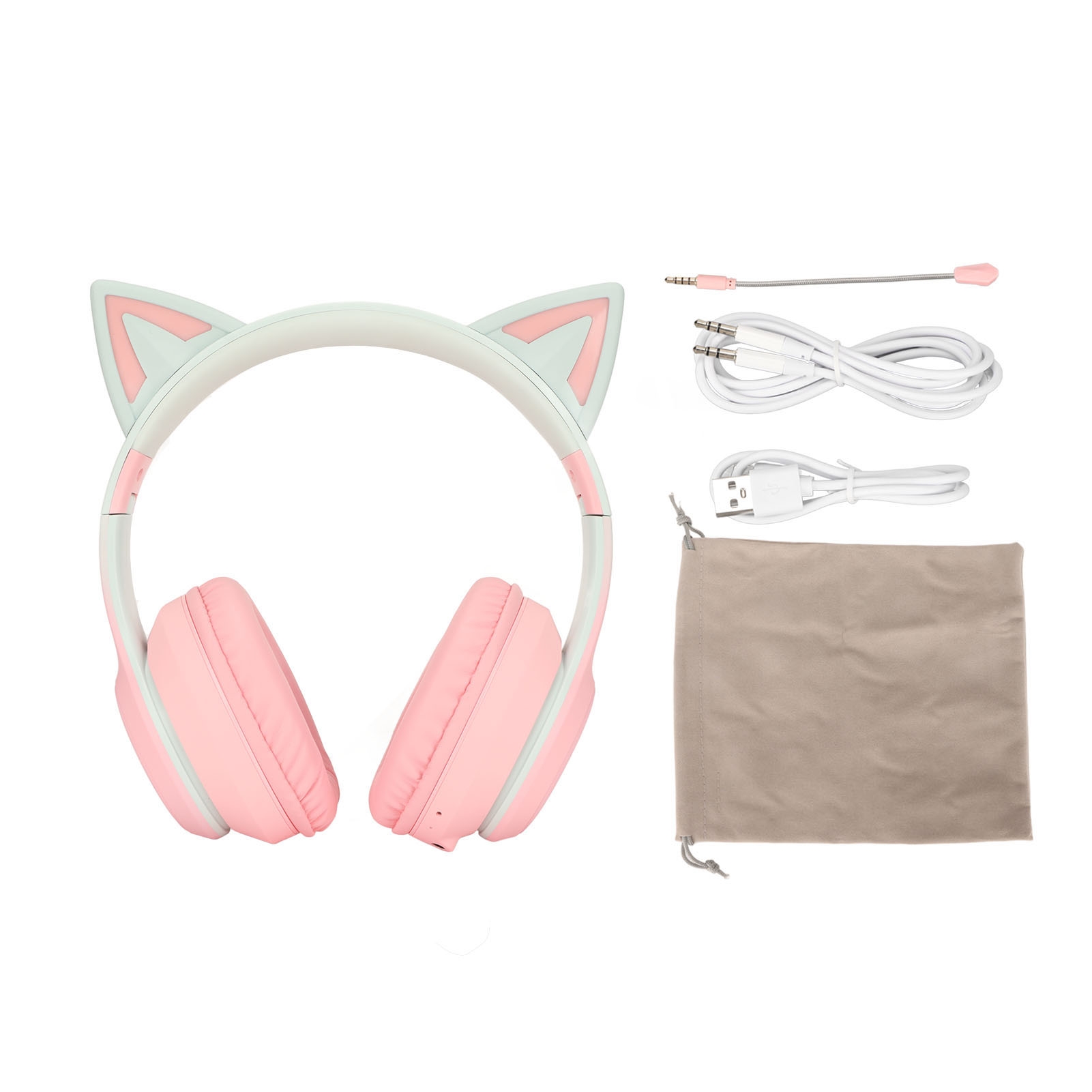 Cat Ear Bluetooth Gaming Headp - Cat Ear Bluetooth Headset Led 评论和价格
