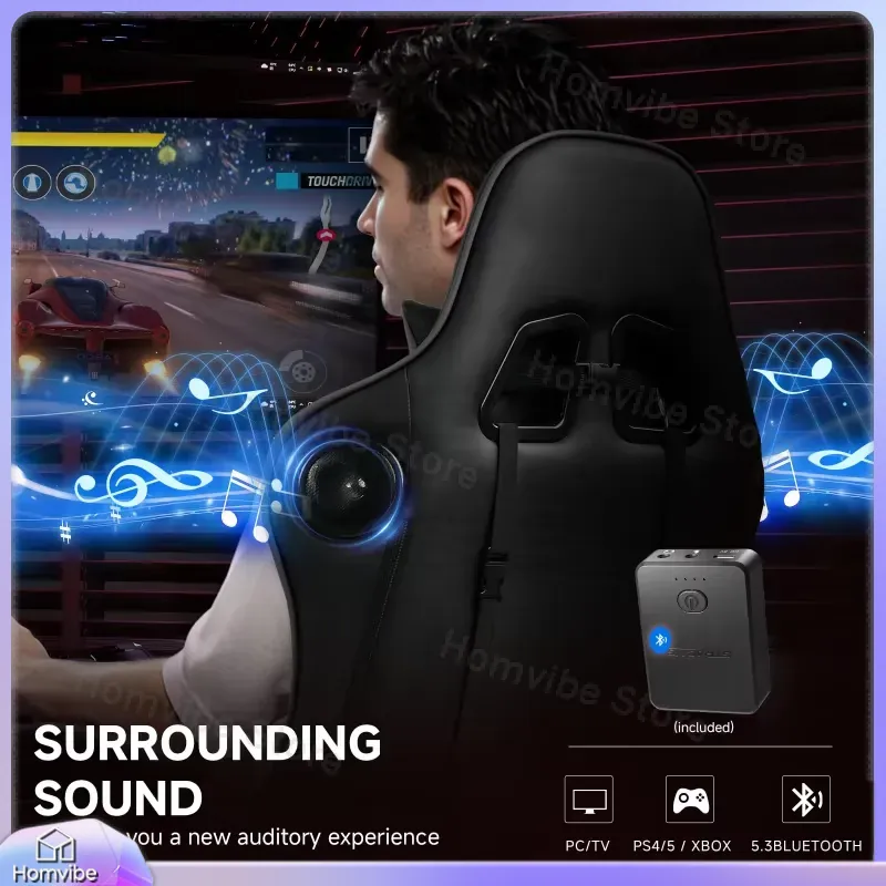 Ergonomic Gaming Chair with Bl - Speakers 评论和价格