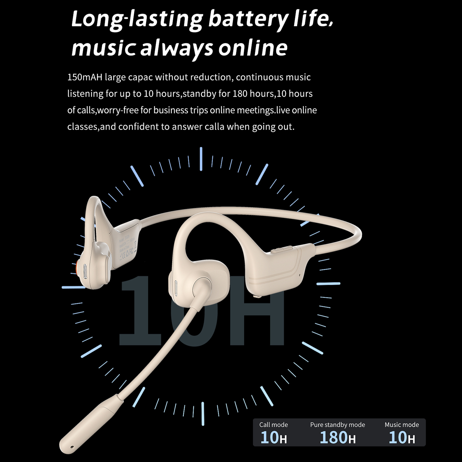 2026 JY Bone Conduction Headse - Bone Conduction Running Headphones 评论和价格