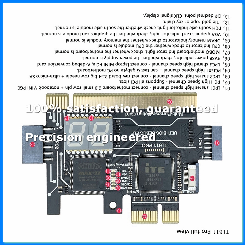 TL611 PRO Diagnostic Card Pcie - Laptops 评论和价格