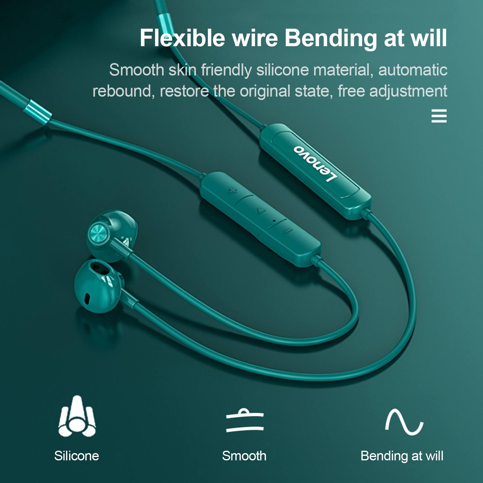 Original Lenovo SH1 Earphone B - Magnetic Neckband Sports Earphones 评论和价格