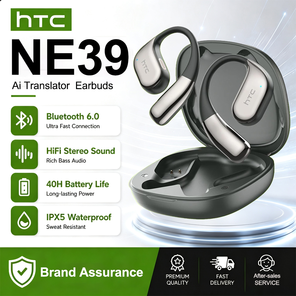 HTC NE39 AI Translate Earphone - Open Ear Air Conduction Headphones 评论和价格