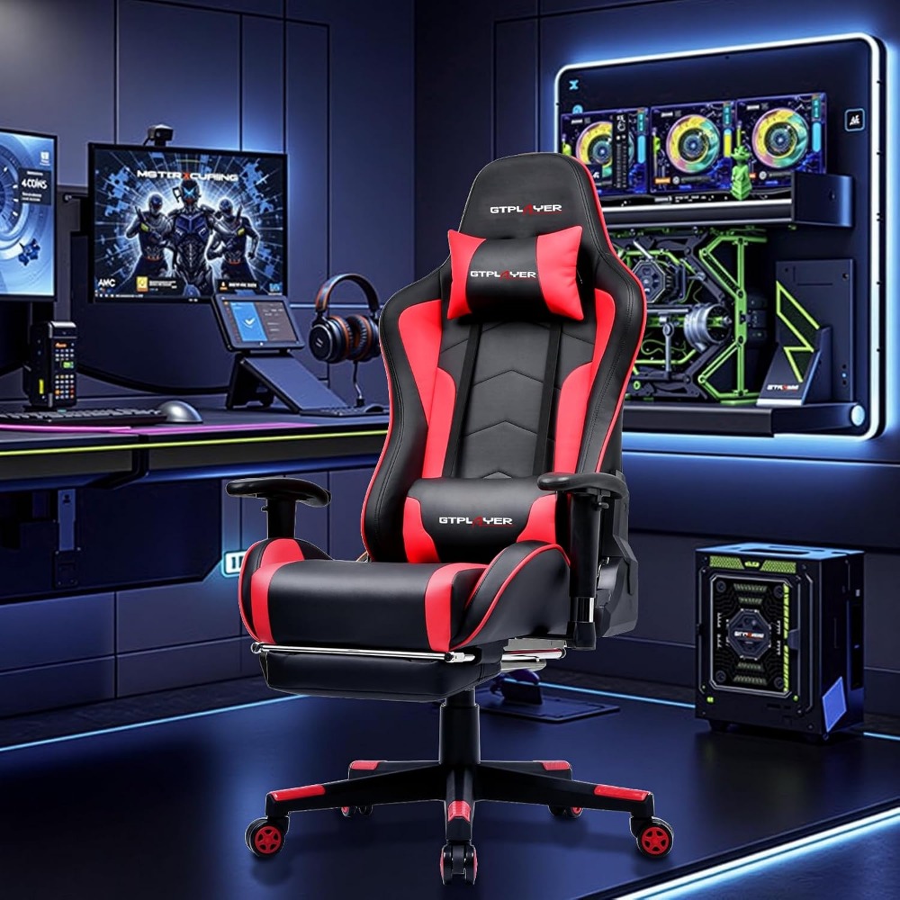 Ergonomic Gaming Chair with Bl - Speakers 评论和价格