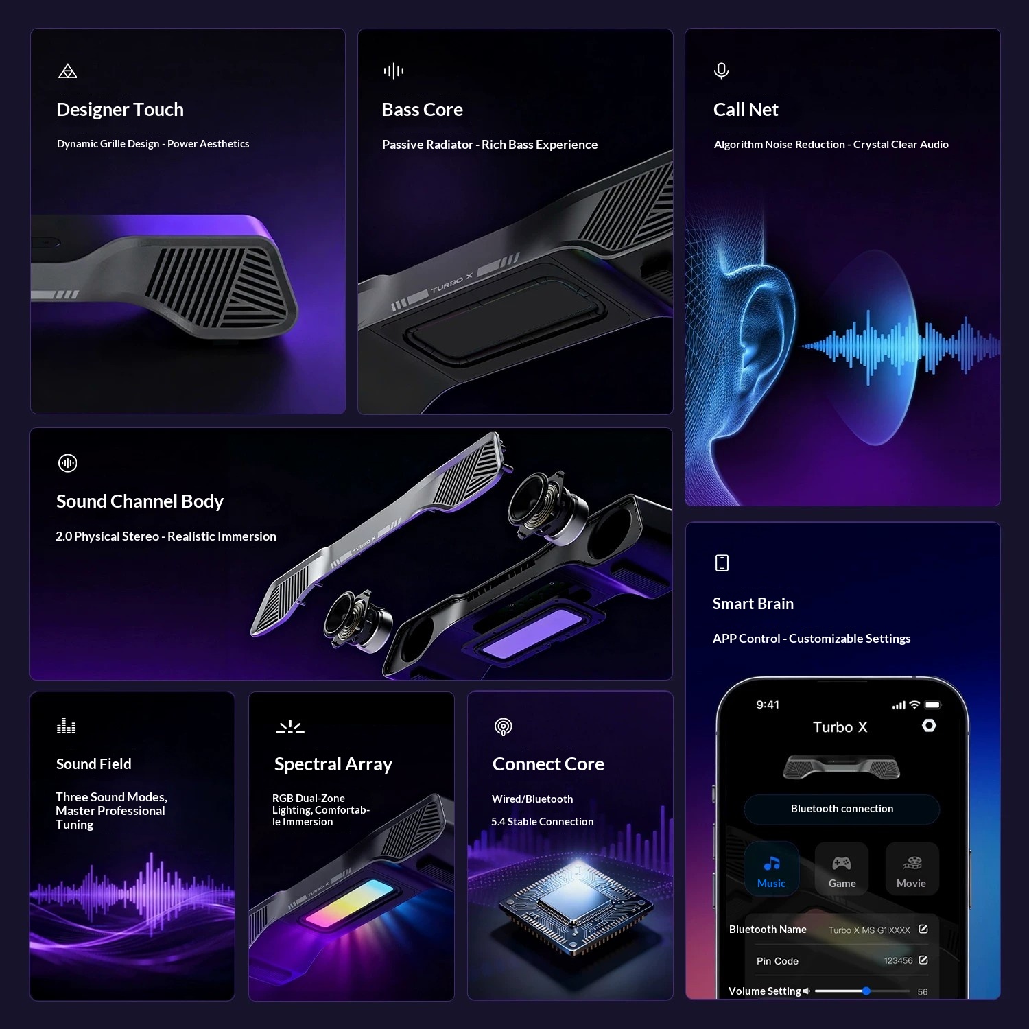 Hurricane Turbo X Gaming Speak - Rgb Computer Soundbar For Pc 评论和价格
