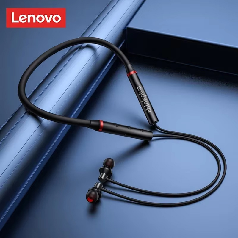 100% Origial Lenovo HE05X Blue - Magnetic Neckband Sports Earphones 评论和价格
