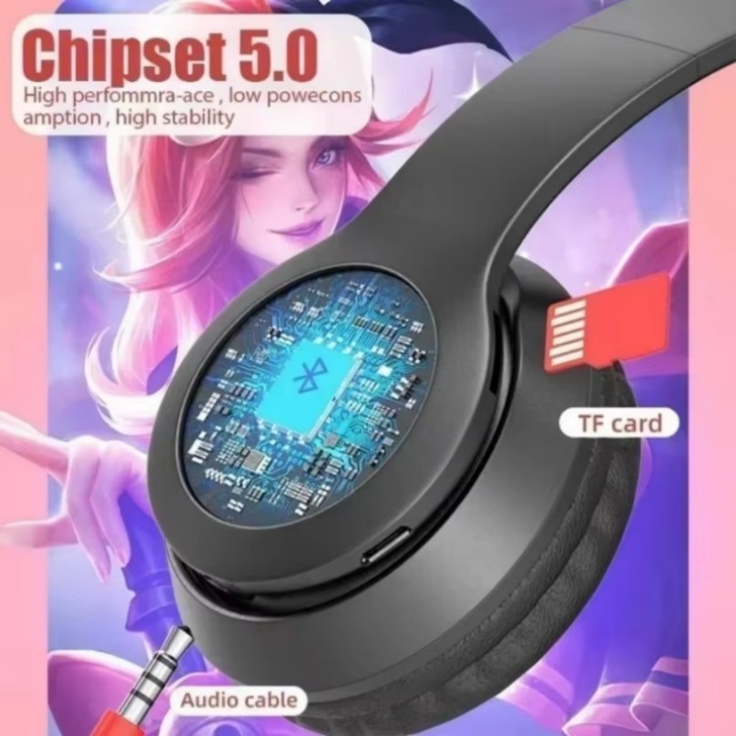 Wireless Bluetooth Earphones C - Cat Ear Bluetooth Headset Led 评论和价格